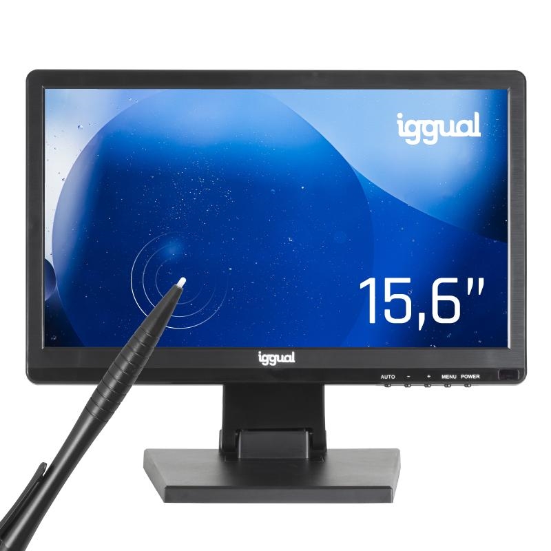 Iggual Monitor Táctil Resistivo 15,6" 16:9 Hd+