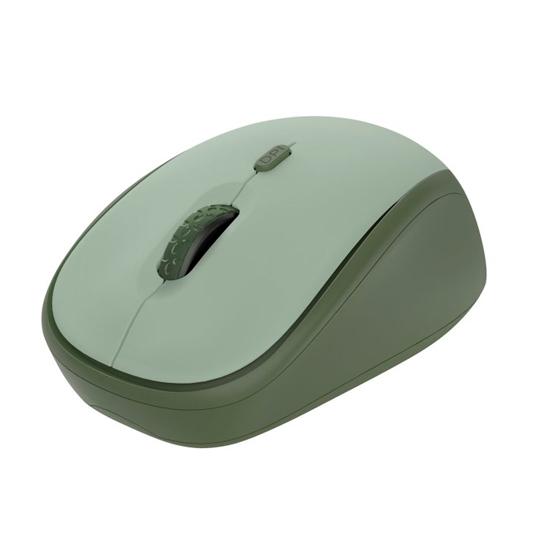 Trust Ratón Optico Inalambrico Yvi+ Eco 1600 Dpi Ajustable Verde