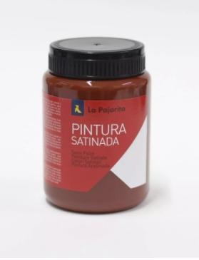 La Pajarita Témpera Escolar Bote De 35Ml Satinada  Rojo Oxido L-08