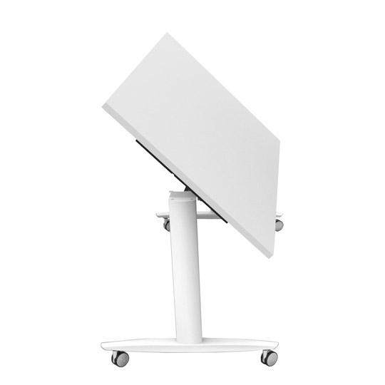 Artexport Mesa Multifuncional Taxi 140 Patas De Metal Con Ruedas Y Tapa Abatible De 25Mm Blanco