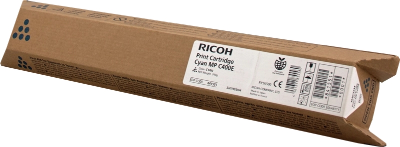 Ricoh Aficio Mp-C300/Mp-C400/Mp-C401 Cyan Cartucho De Toner Original - 842238/842039/841551/841300