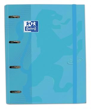 Oxford Carpeta Anillas 4X35Mm Touch Europeanbinder C/Recambio 100H A4+ 5X5 T/Extradura Azul Pastel