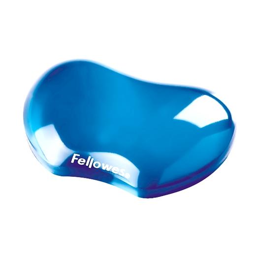Fellowes Reposamuñecas Gel Flexible Crystal Azul