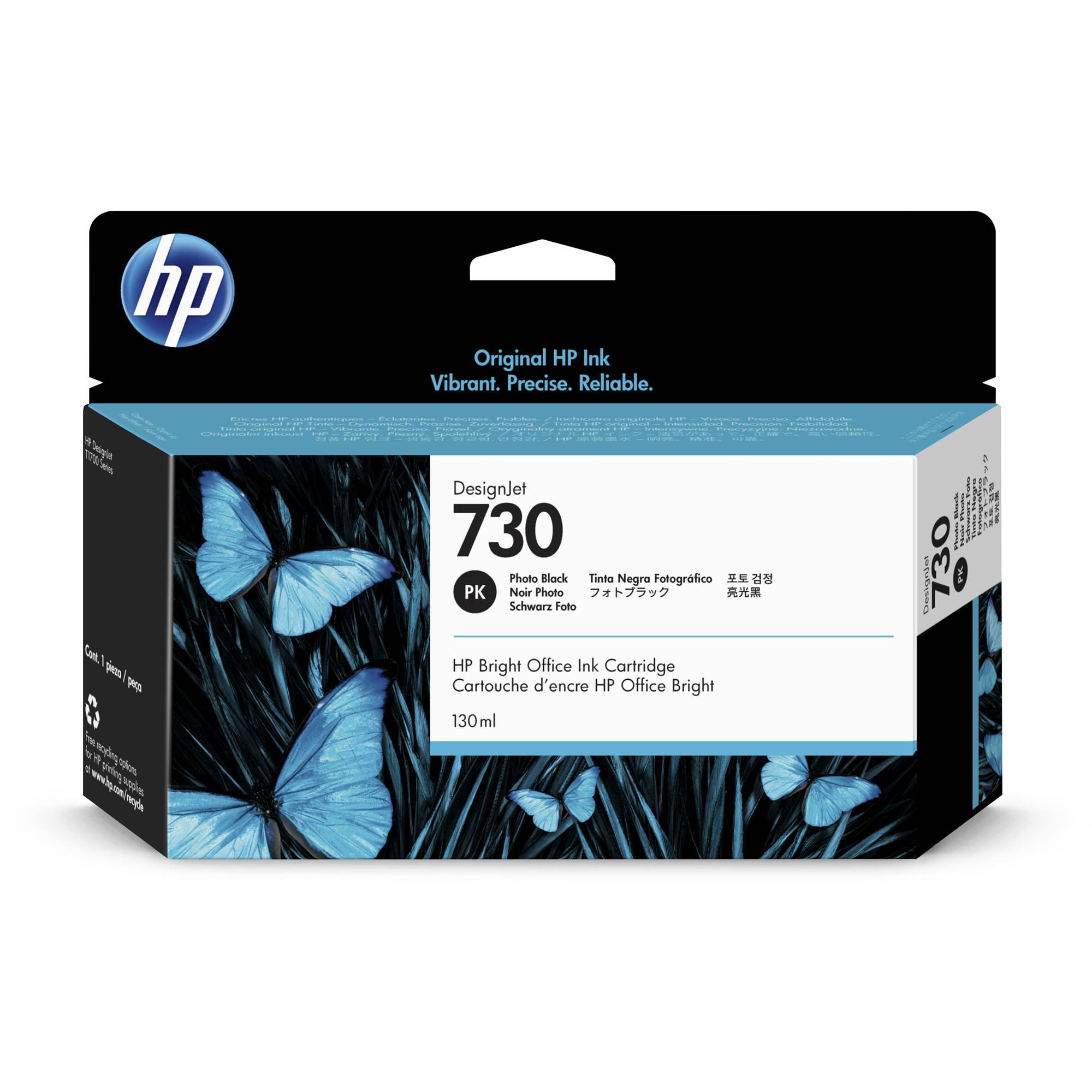 Hp Tinta Negro Photo Designjet T1700 Series - Nº 730