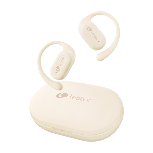 Leotec Open Air Zenith Sport Auriculares Bluetooth 5.4 - Estuche De Carga - 30H Autonomia - Color Blanco