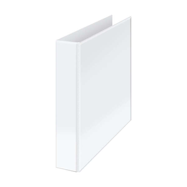 Dohe Carpeta Canguro Basic A4 - 4 Anillas Mixtas 40Mm - Bolsa En Lomo Y Portada - Carton Forrado - Color Blanco