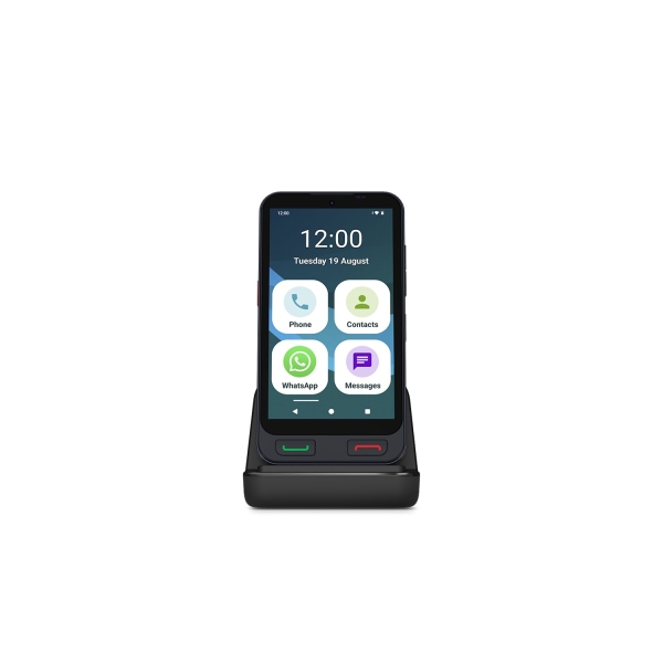 Spc Zeus 2 4G Smartphone 5" - Especial Para Personas Mayores - Boton Sos - Capacidad 64Gb - 4Gb De Ram - Color Negro