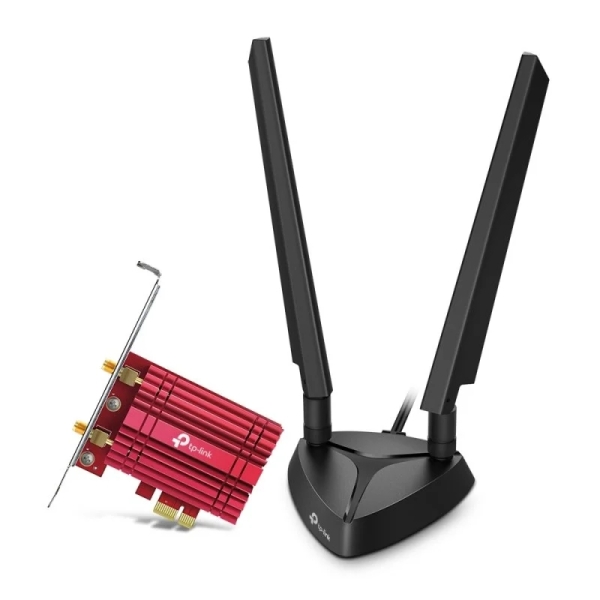 Tp-Link Archer Txe75E Adaptador Pcie Wifi 6E Axe5400 Bluetooth 5.2 Con 2 Antenas De Alta Ganancia