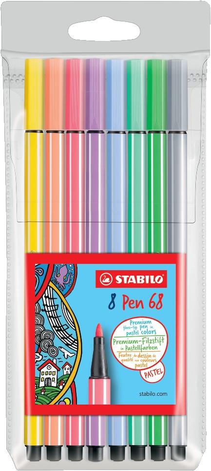 Stabilo Rotuladores Pen 68 C/Surtidos Pastel Estuche 8 Ud