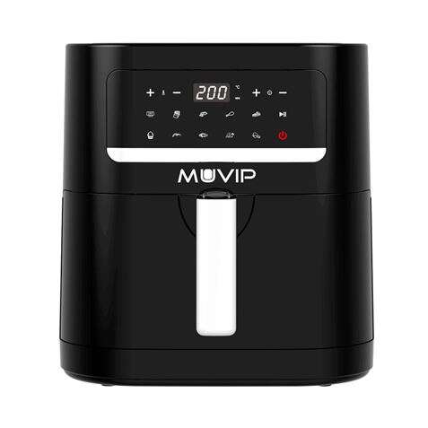 Muvip Freidora Aire Caliente 7 Litros 1800W Pantalla Tactil - 10 Programas De Coccion - Color Negro