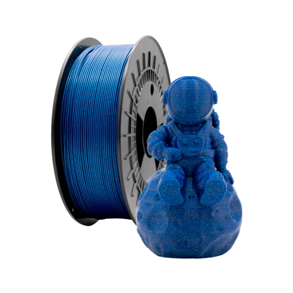 Filamento 3D Pla Glitter - Diametro 1.75Mm - Bobina 1Kg - Color Azul