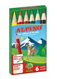 Alpino Lápices De Colores Cortos 85Mm C/Surtidos Estuche 6 Ud