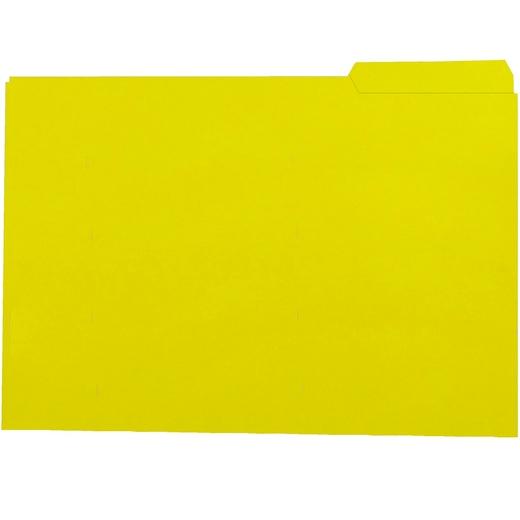 Gio Subcarpeta Con Pestaña Lateral Derecha Folio Cartulina 250Gr Amarillo Intenso -50U-