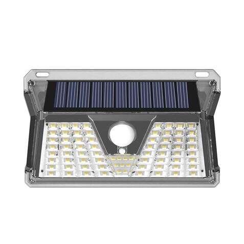 Elbat Aplique Led Solar - 260Lm - Luz Fria 6500K - Sensor De Movimiento - Bateria 1200Mah