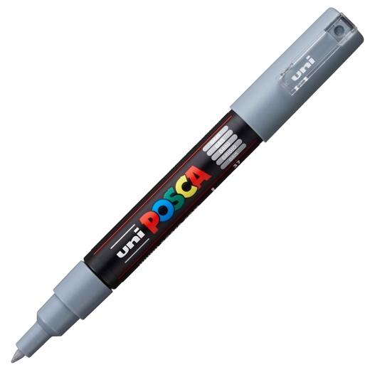 Posca Marcador  Pc-1M No Permanente Punta Fina 0.7-1Mm Gris