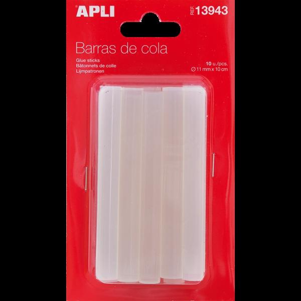 Apli Barras De Cola Para Pistola De Termofusible Transparentes Ø11Mm X 10Cm -10U-