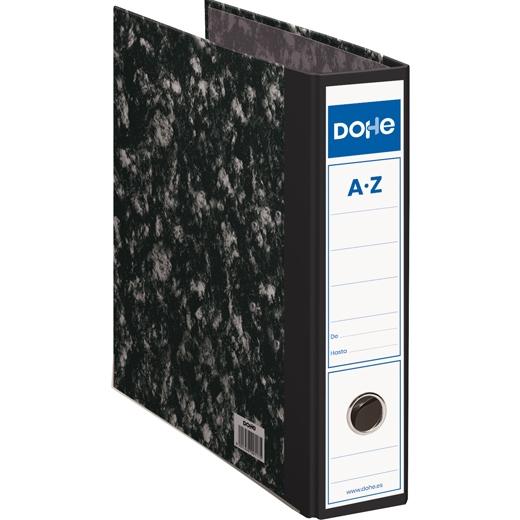 Dohe Archivador Palanca Archinovo A4 Lomo Ancho Cartón Forrado Negro Jaspeado