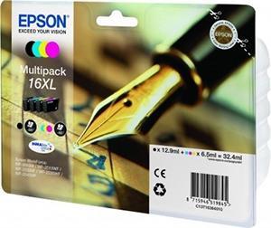 Epson Tinta Bk / C / M / Y Durabrite Ultra Ink Cartucho - Nº16Xl (Pack 4 Colores)