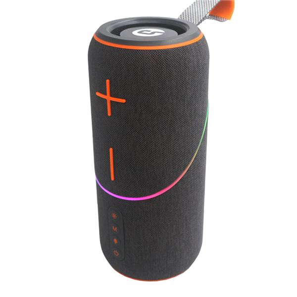 Coolsound Rainbow Beat Altavoz Bluetooth True Wireless 20W - Autonomia Hasta 3H - Usb, Microsd Y Aux - Funcion Manos Libres - Radio Fm - Iluminacion Rgb - Color Gris