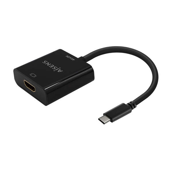 Aisens Conversor Usb-C A Hdmi 4K@30Hz - Usb-C/M-Hdmi/H - 15Cm - Color Negro