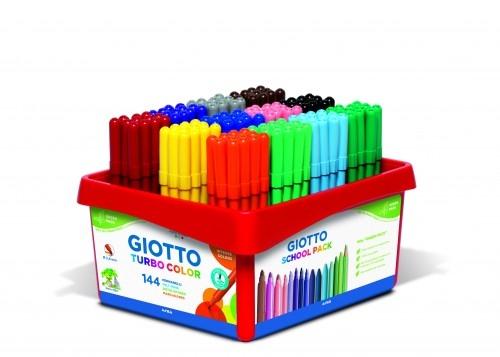 Giotto Rotuladores Turbo Color Surtidos Schoolpack 144 Ud