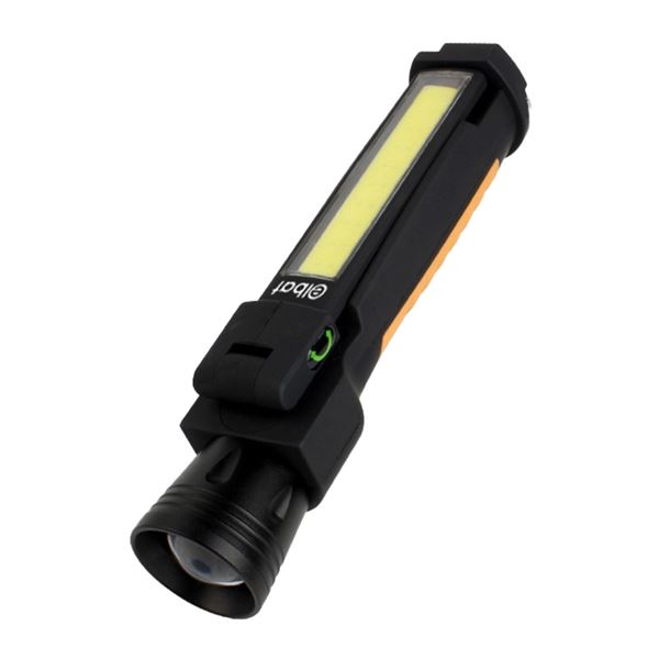 Elbat Flashlight Linterna De Trabajo Led - Linterna 800Lm - Luz De Trabajo 750Lm - Funcion Powerbank - Resistente A Golpes Y Salpicaduras - Color Negro