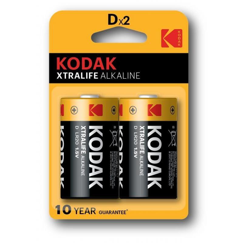 Kodak Pilas Extralife Alcalinas D - Lr20 - Pack 2 Uds