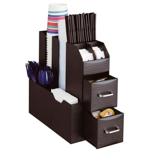 Archivo 2000 Organizador La Hora Del Café Con 2 Cajones Para Almacenaje De Cápsulas Y Compartimentos Independientes