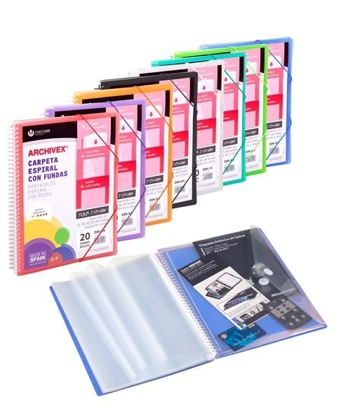 Carchivo Archivex-Star Canguro Personalizable A4 Con 30 Fundas Pp Espiral Incoloro