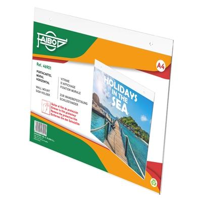 Faibo Portacartel Mural A4 Horizontal 30X23,5Cm