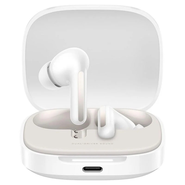 Xiaomi Redmi Buds 6 Auriculares Bluetooth 5.4 - Microfono Integrado - Sonido Envolvente 360 - Cancelacion De Ruido Autonomia Hasta 10H - Resistencia Al Agua Ip54 - Control Tactil - Color Blanco