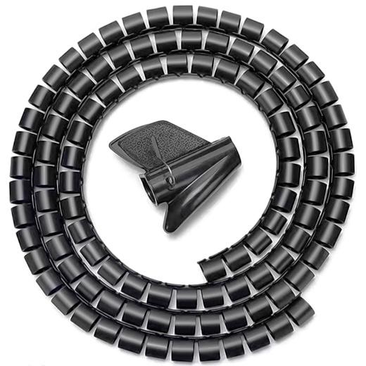 Aisens Organizador De Cable En Espiral 25Mm Negro 1,0M