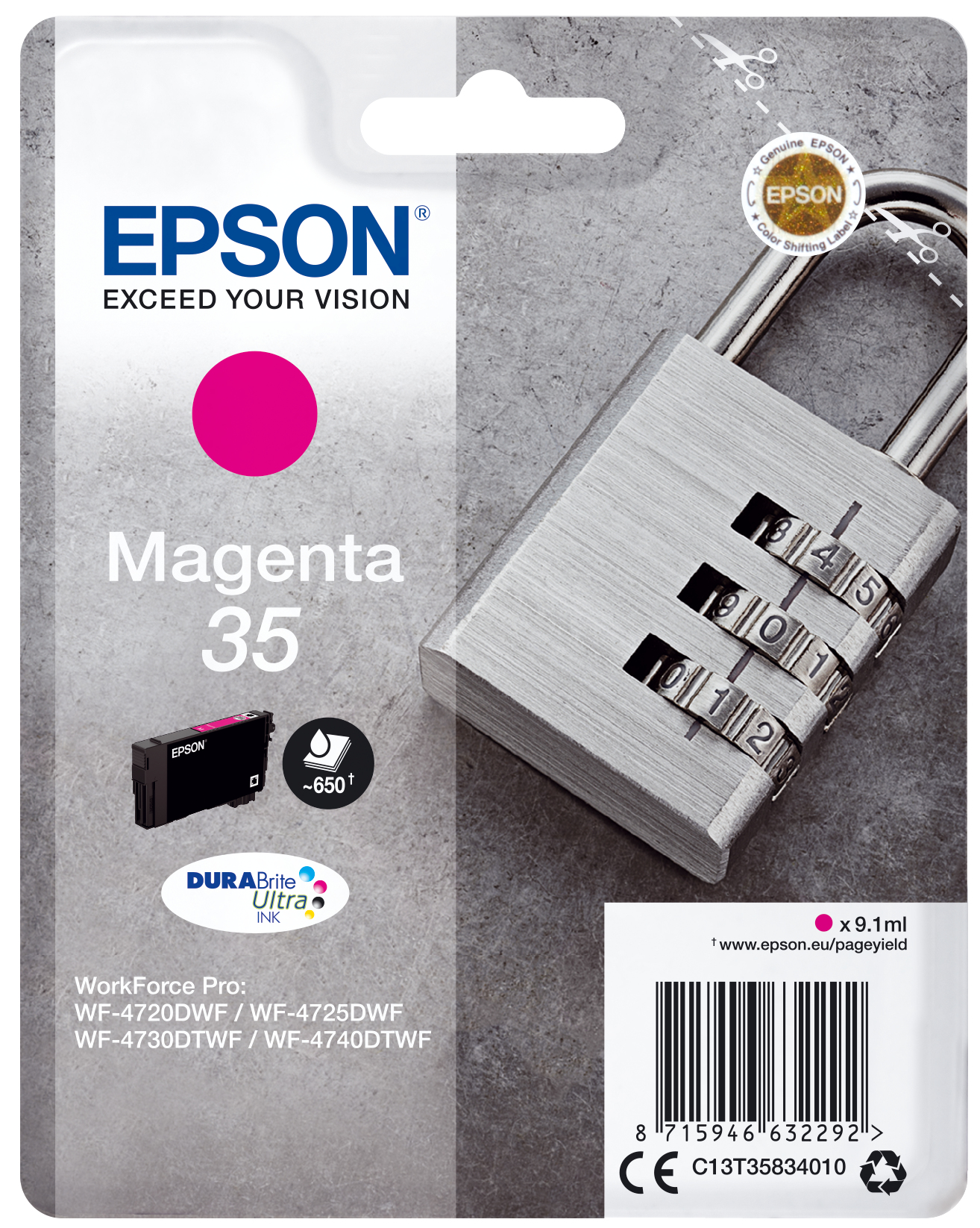 Epson T3583 (35) Magenta Cartucho De Tinta Original - C13T35834010