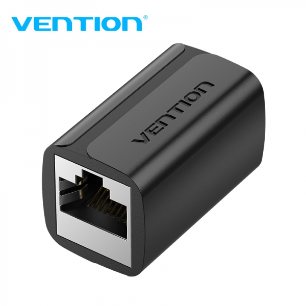 Vention Adaptador Conector Rj45 Cat7 Ftp Hembra A Hembra - Color Negro