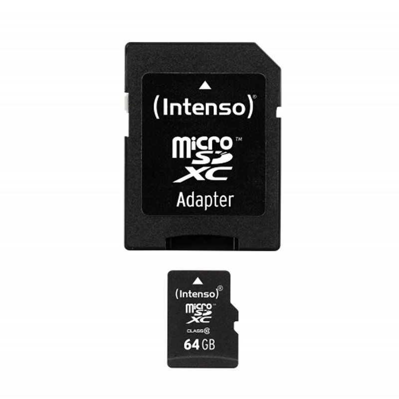 Intenso 3413490 Micro Sd Clase 10 64Gb C/Adapt