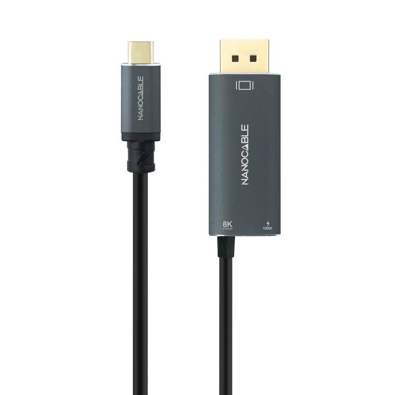 Nanocable Cable Usb-C/M-Dp/M+Usb-C/H Pd 1.8M