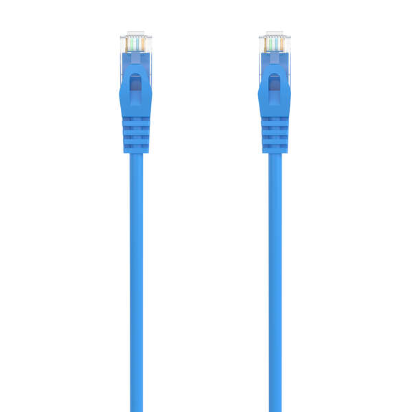 Aisens Cable De Red Latiguillo Rj45 Lszh Cat.6A 500 Mhz Utp Awg24 - 3M - Libre De Halogenos - 10 Gigabit/S - Color Azul