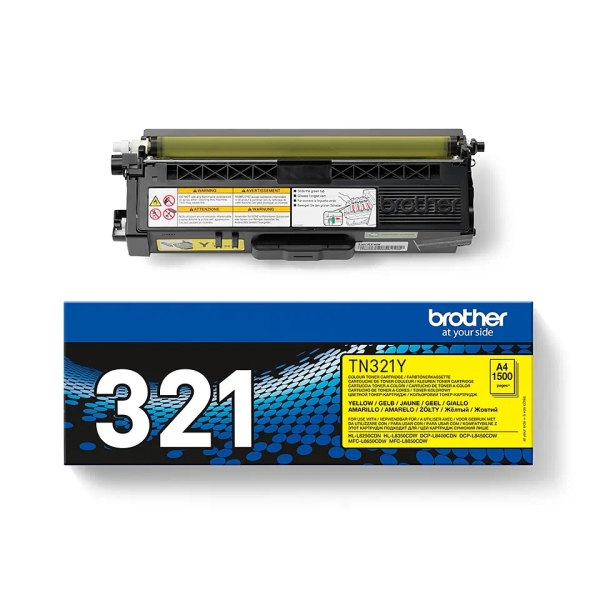 Brother Tn321 Amarillo Cartucho De Toner Original - Tn321Y