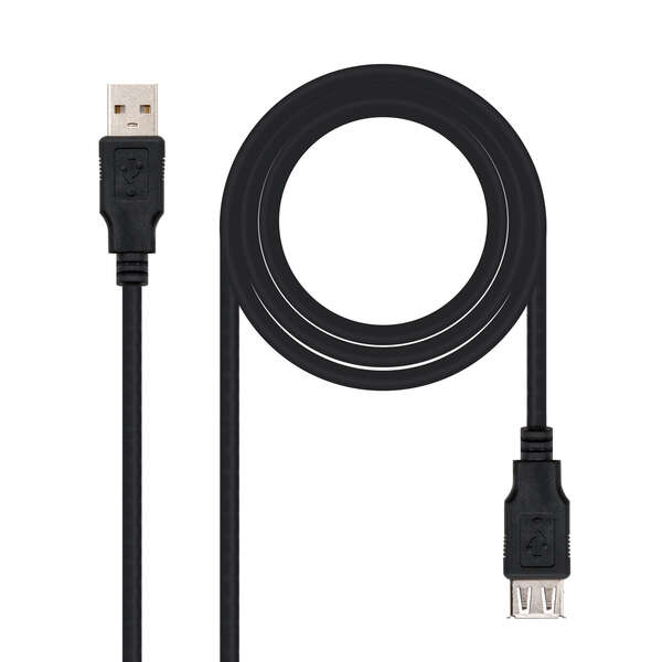 Nanocable Cable Prolongador Usb-A 2.0 Macho A Usb-A Hembra 1.80M