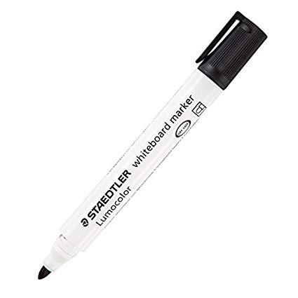 Staedtler Rotulador Pizarra-Blanca Lumocolor 351-9 Punta Redonda Negro