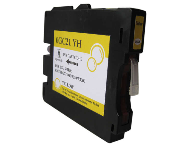 Ricoh Gc21Y Amarillo Cartucho De Tinta Pigmentada Generico - Reemplaza 405535/405539