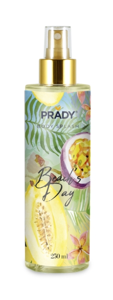 Prady Body Splash Beach Day - Frasco De 250 Ml - Spray Pulverizador