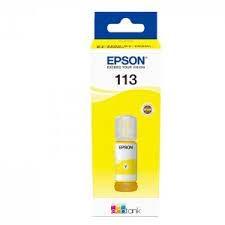 Epson Tinta Bote Amarillo Ecotank Et-5850, Et-5800, Et-16650, Et-16600, Et-5880, Et-5170 - Nº 113