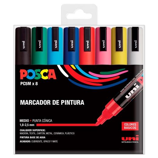 Posca Estuche Basic Marcador  Pc-5M/8C Surtido -8U-
