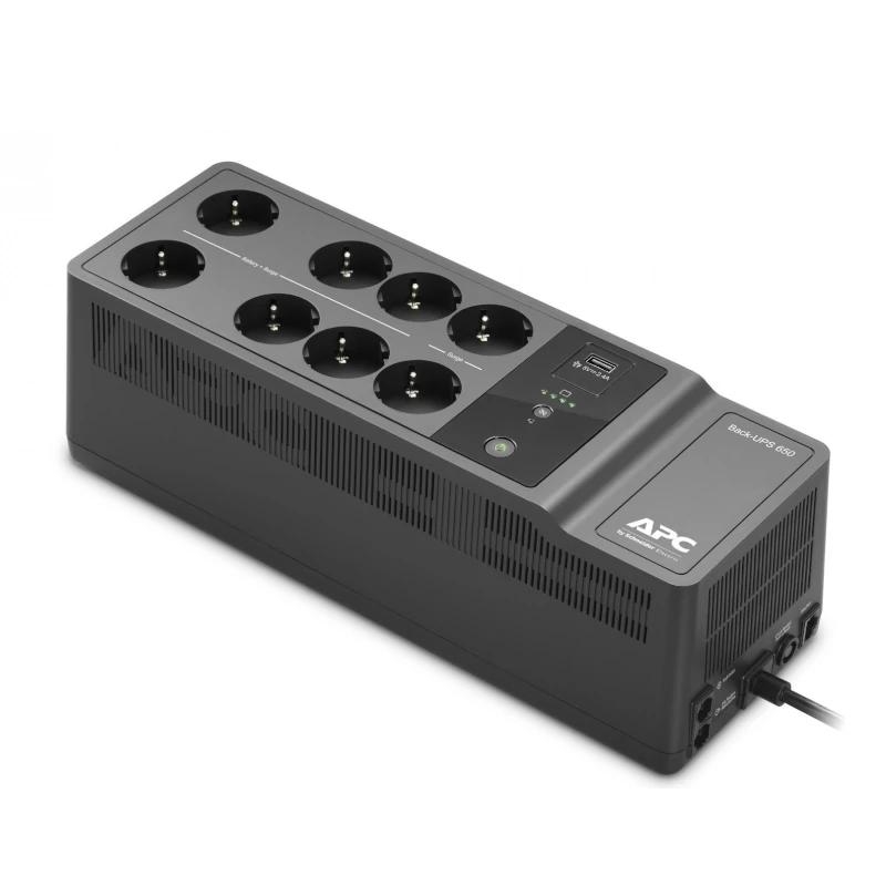 Apc Back Ups 650Va/400W 8 Tomas Schuko Usb A+C