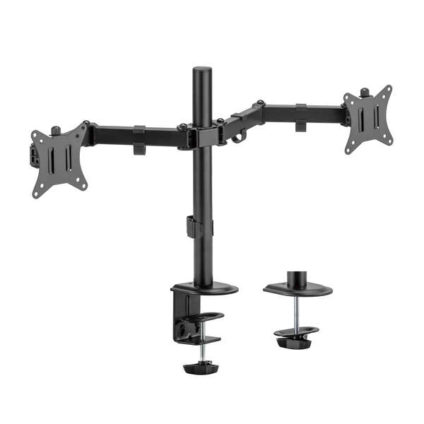 Aisens Soporte De Mesa Eco Giratorio E Inclinable Para Monitor/Tv 9Kg (3 Pivotes - 2 Brazos) De 17-32 - Color Negro