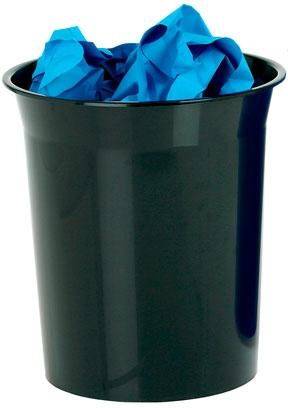 Archivo 2000 Papelera De Plástico Archivo 2000 Capacidad 14 Litros 280X310 Mm Negro