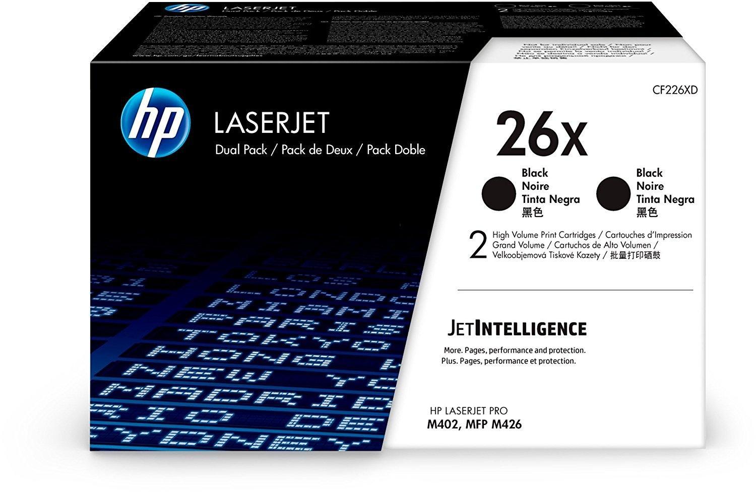 Hp Toner Negro Laserjet Pro M402Dn / M402N/ M402D / M426Dw / M426Fdn / M426Fdw - 26X (Pack 2)