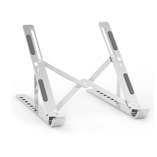 Aisens Soporte De Sobremesa Ajustable Para Portatil / Tablet, Plata