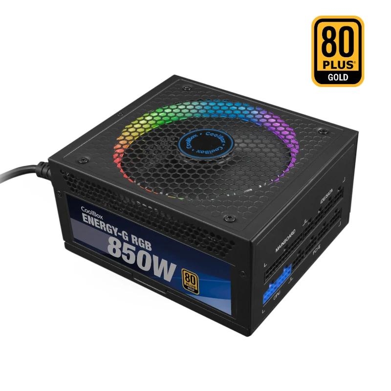 Coolbox Gaming Fuente Alimentacion 850W Rgb 80+Gol